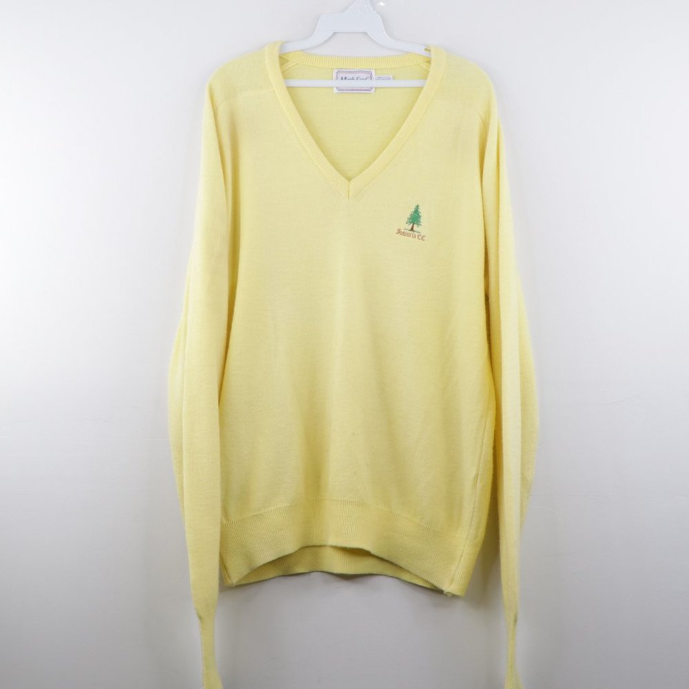 Vintage Fostoria Ohio Golf V-Neck Sweater